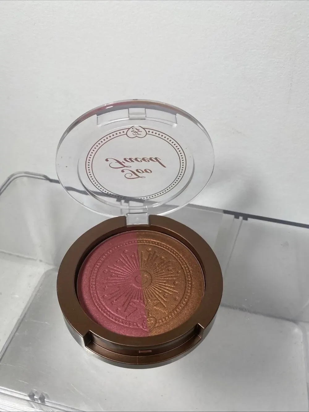 Too Faced Sun Bunny Blushing Bronzer Highlighter Sunset Bunny No Box